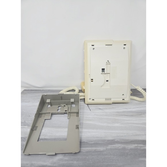 Vintage AT&T Corded Speakerphone 720 Desk/Wall Beige Telephone Removable Mount - Picture 8 of 8